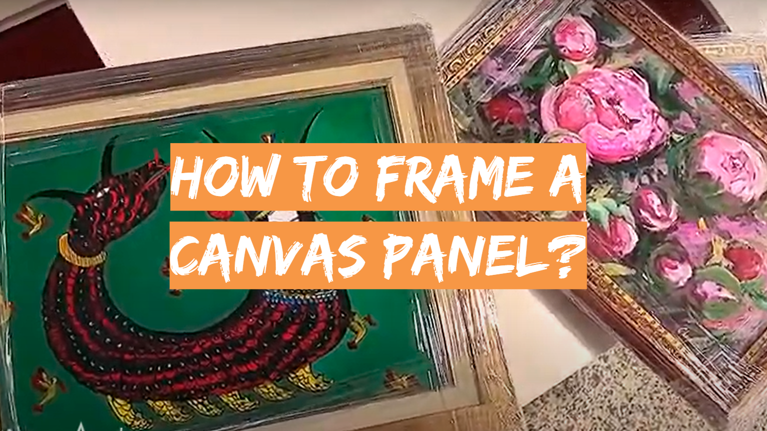 How to Frame a Canvas Panel?
