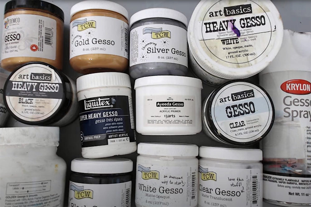 Different types of gesso and their textures